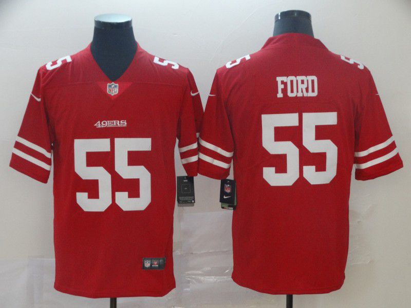 Men San Francisco 49ers #55 Ford Red Nike Vapor Untouchable Limited Player NFL Jerseys